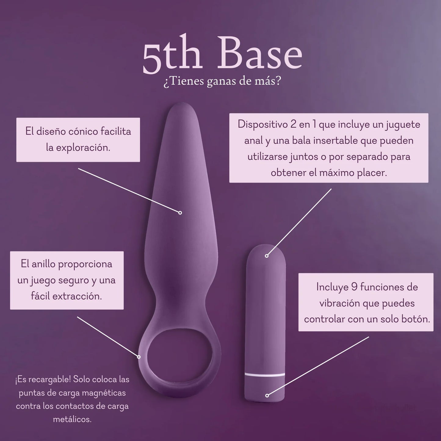 5th Base (Vibrador con bala)