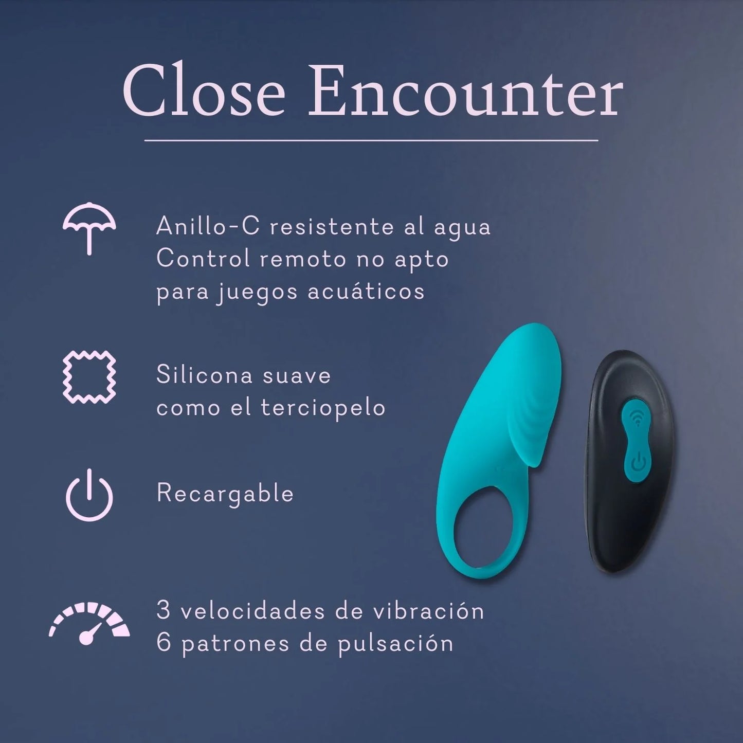 Close Encounter (Anillo-C y Vibrador acanalado)