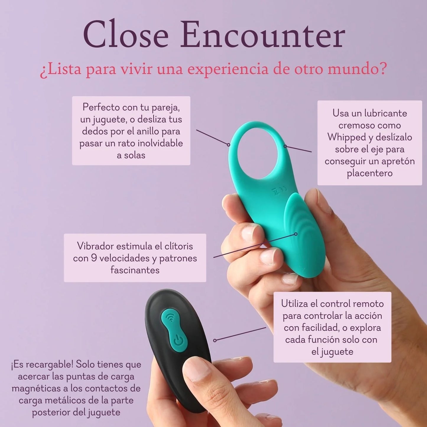 Close Encounter (Anillo-C y Vibrador acanalado)