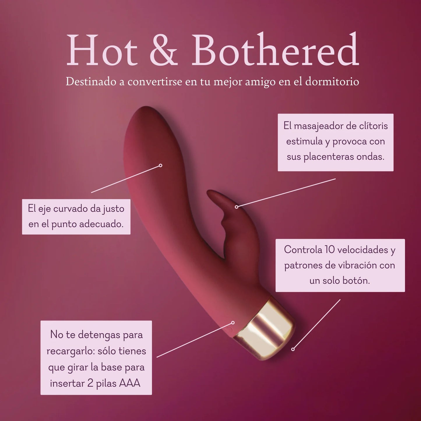 Hot & Bothered (Vibrador de doble acción)