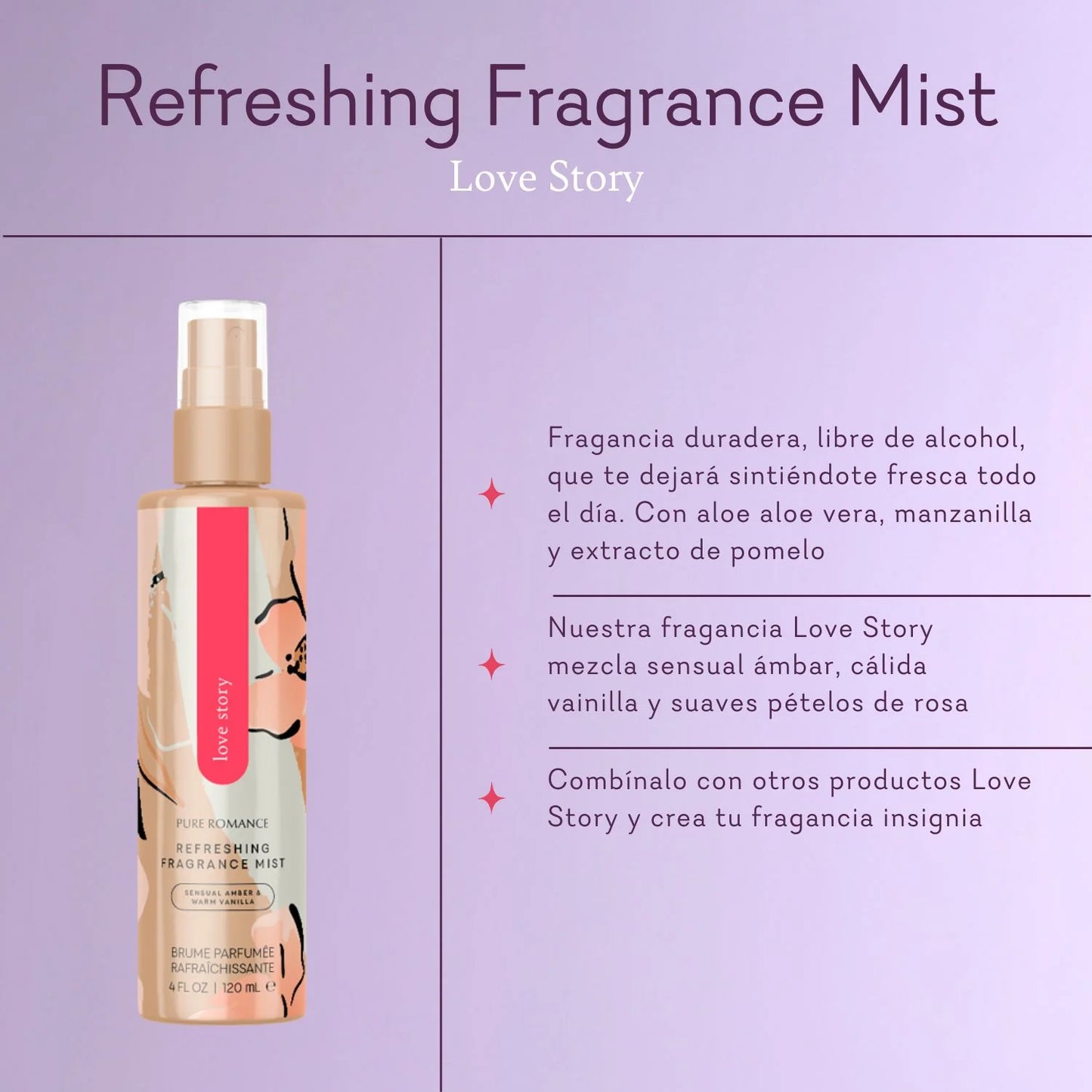 Love Story - Kiss - Refreshing Fragrance Mist (Splash refrescante)