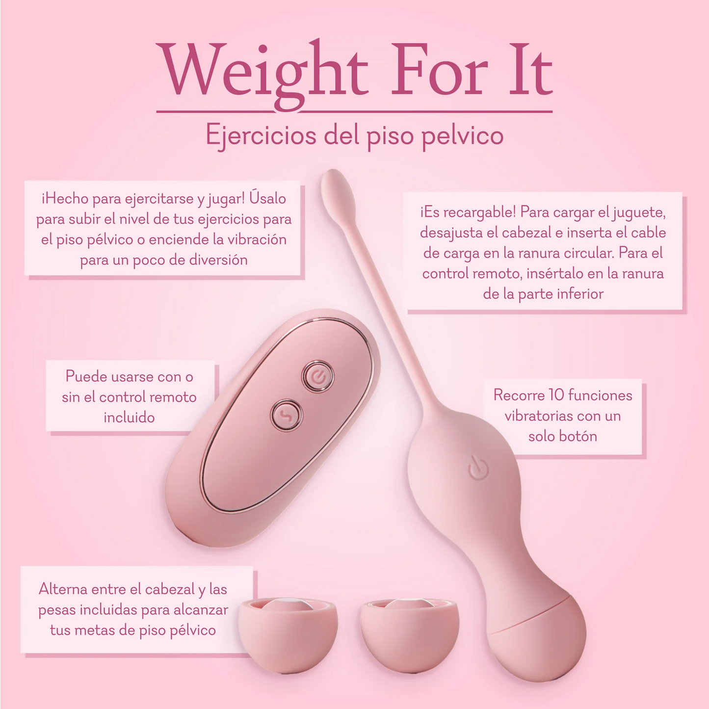 Weight For It - Entrenador de Kegel y Vibrador