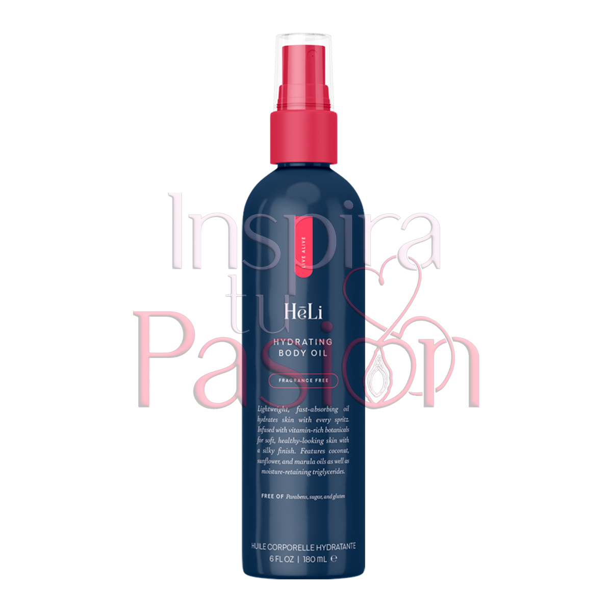 HēLi Fragrance Free - Body Dew - Hydrating Body Oil (Aceite corporal hidratante)